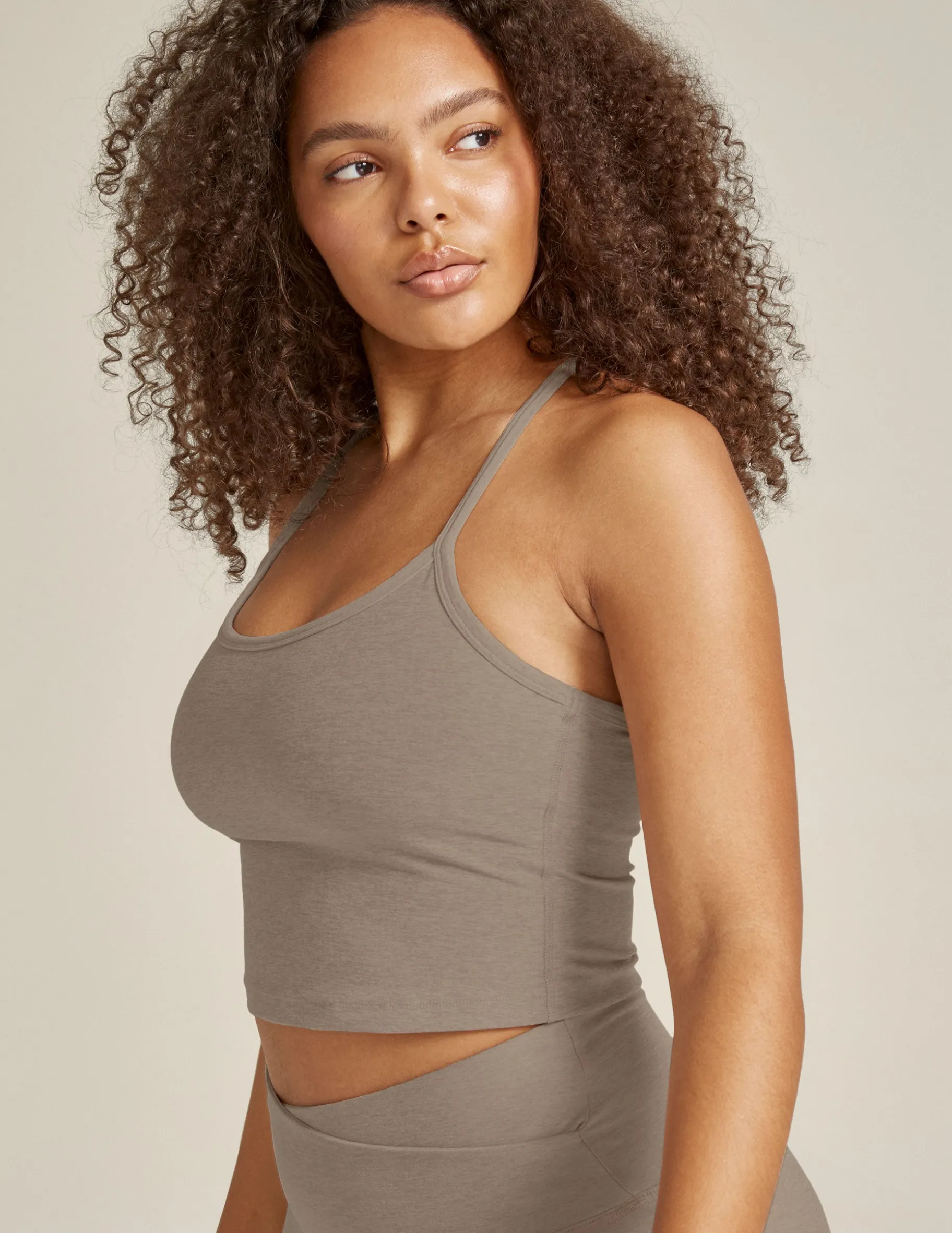 Spacedye Slim Racerback Cropped Tank