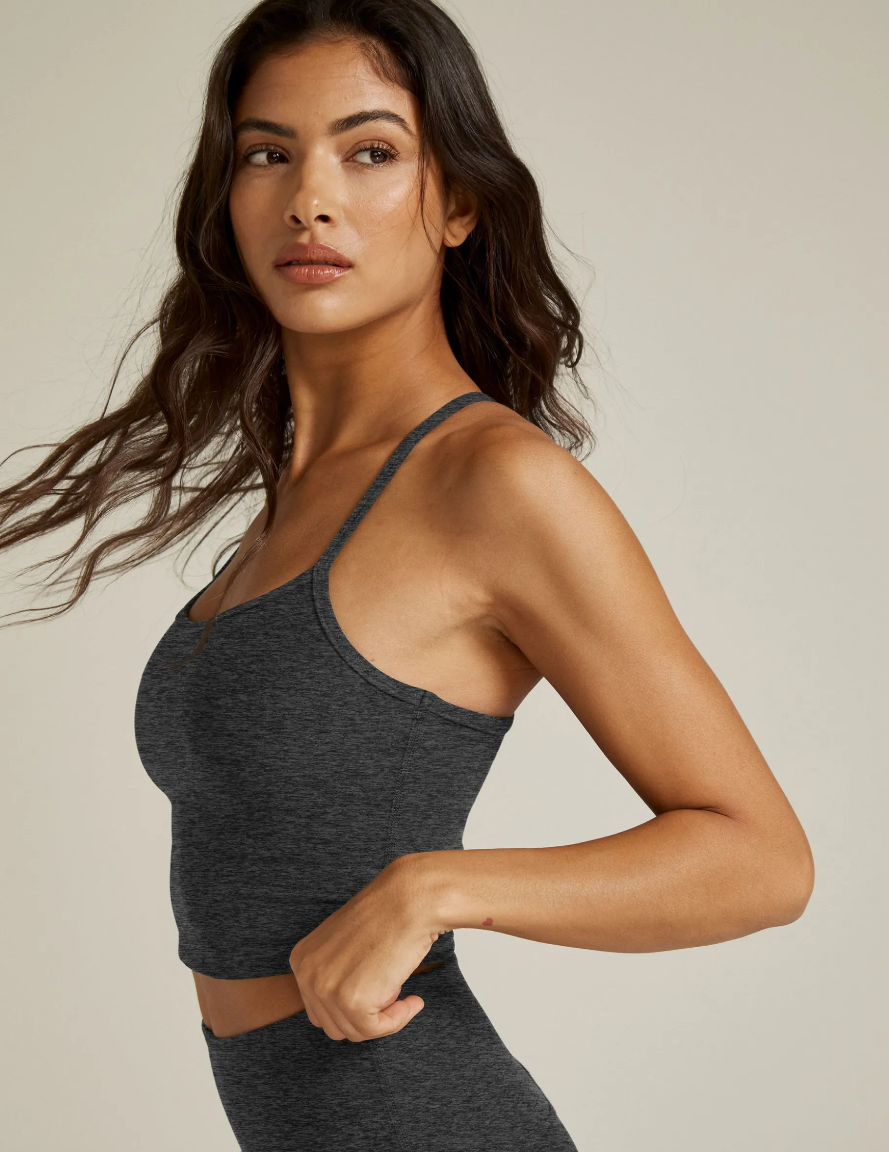 Spacedye Slim Racerback Cropped Tank