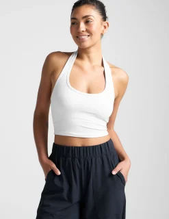 Spacedye Well Rounded Cropped Halter Tank