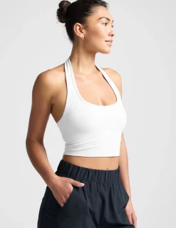 Spacedye Well Rounded Cropped Halter Tank