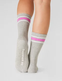 Sticky Be Amazing Crew Grip Socks